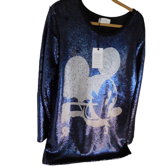 Faith Connexion X Disney Collab All Over Sequin Top Tunic Size Small New - Picture 12 of 13